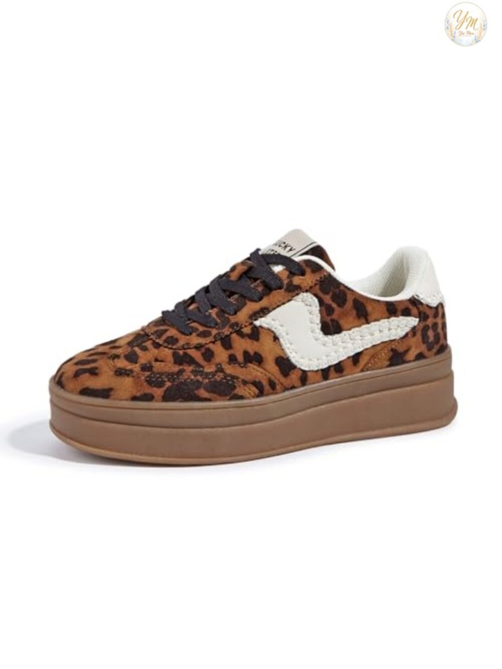 Women's Platform Fashion Sneakers Thick Sole Faux Leather Suede